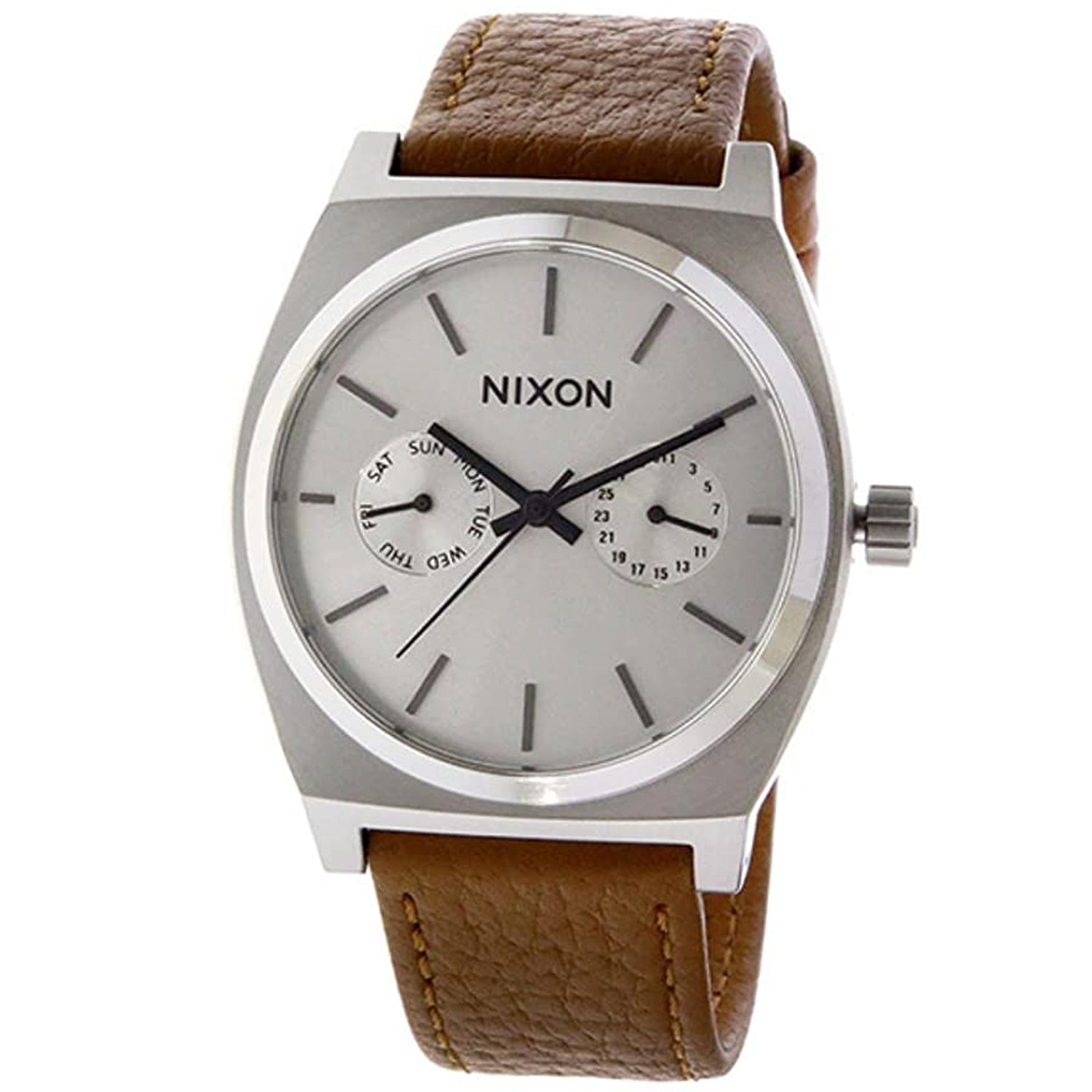 

Женские часы Nixon Time Teller с серебряным циферблатом