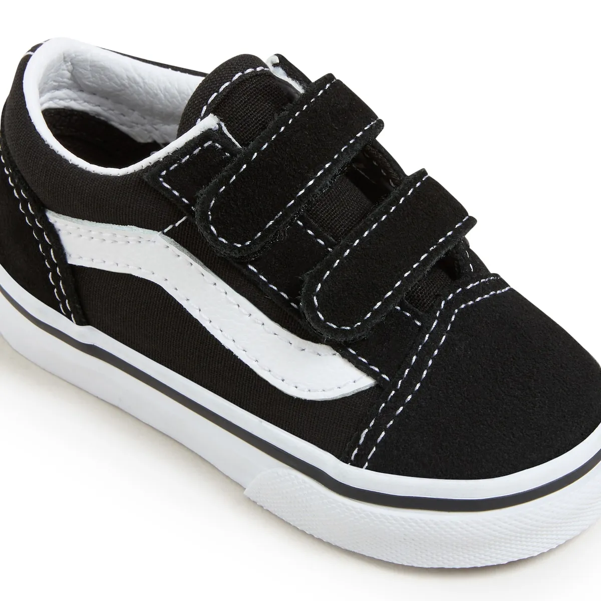 Детские повседневные кеды Old Skool V Vans, черный/белый — фото 4