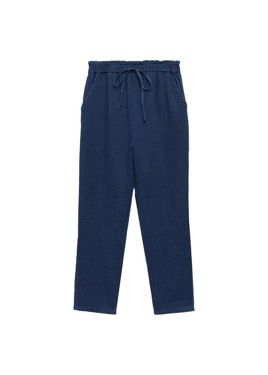 

Тканевые брюки MANGO Regular Pants Indie, темно-синий