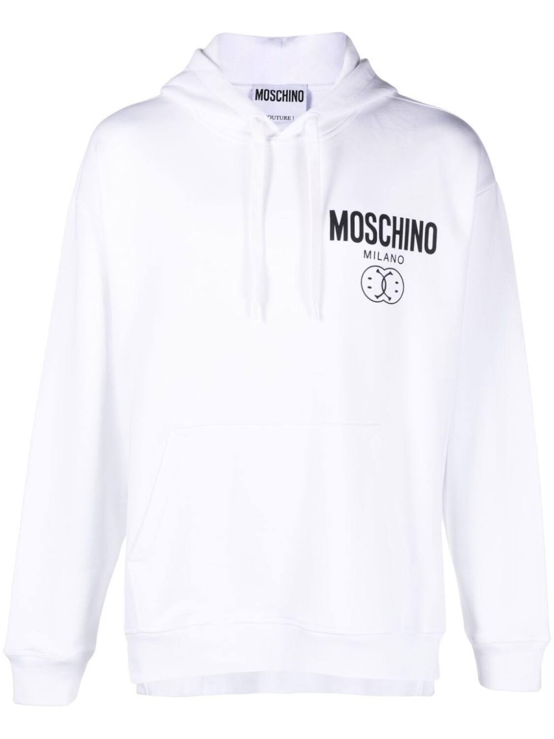 

Moschino худи с логотипом, белый