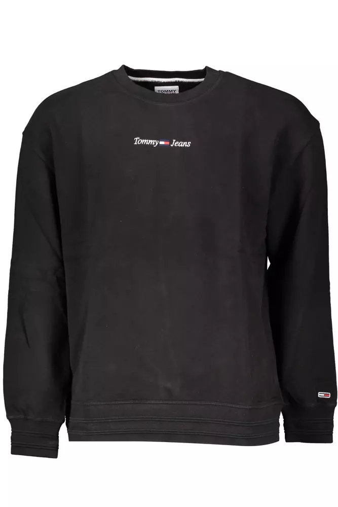 

Черный хлопковый мужской свитер Tommy Hilfiger