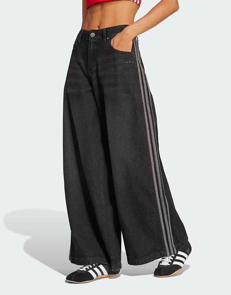 

Черные джинсовые брюки Adidas Originals Adicolor adilenium