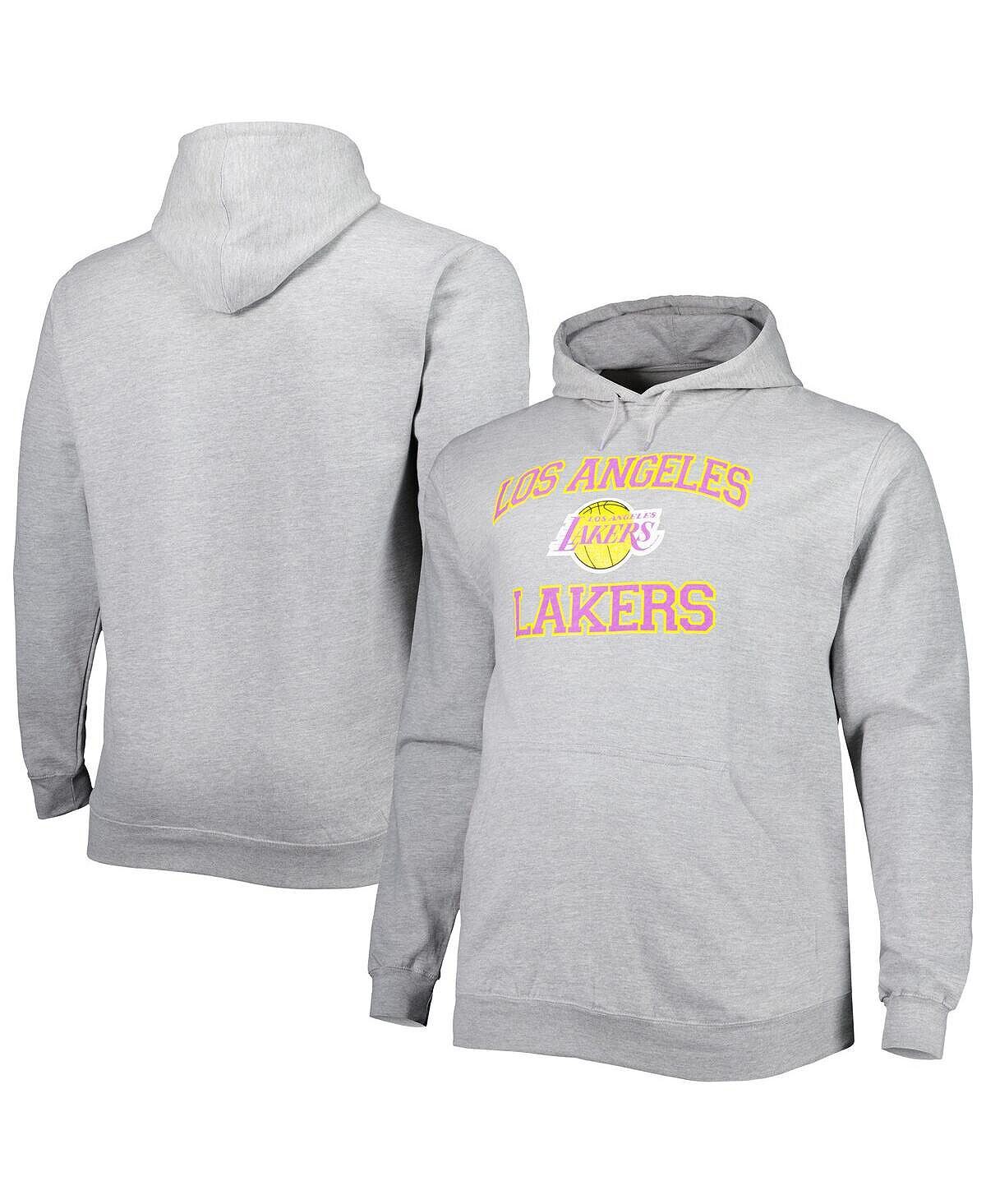 

Мужская серая толстовка с капюшоном Los Angeles Lakers Big and Tall Heart and Soul Profile