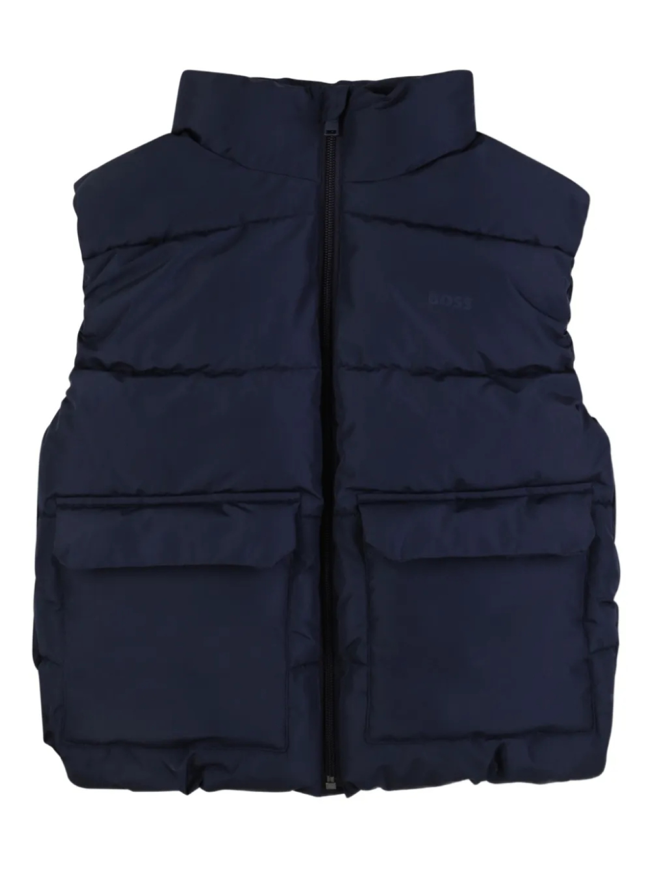 

BOSS Kidswear стеганый дутый жилет, синий