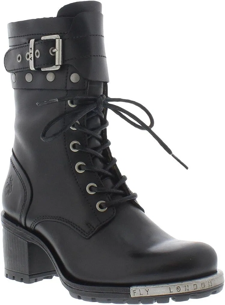 Женские байкерские ботинки FLY London Lask, Black