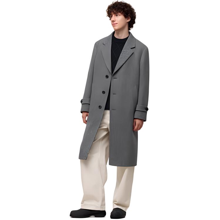 UNIQLO Куртка Jw Anderson X JWANDERSON мужская свинцовая серая, Lead Gray — фото 4