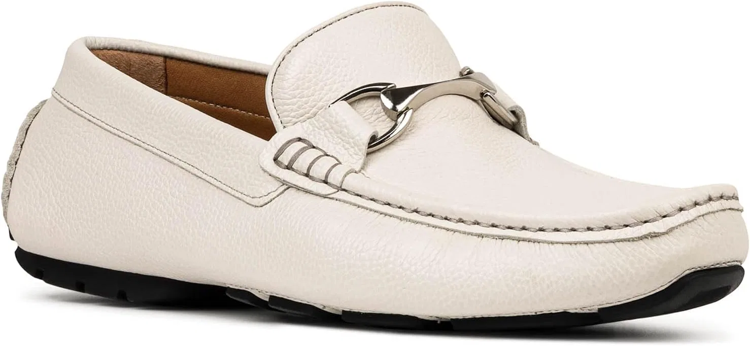 Мужские лоферы Donald J Pliner Dorion Driving Style, Cream White — фото 2