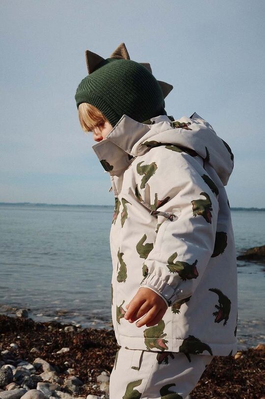 

ANIMAL BALACLAVA детская шерстяная балаклава Konges Sløjd, зеленый