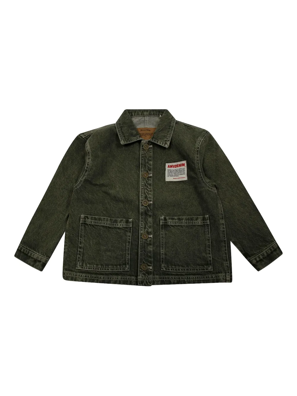 

Джинсовая куртка Uzatown на пуговицах American Vintage Kids, зеленый