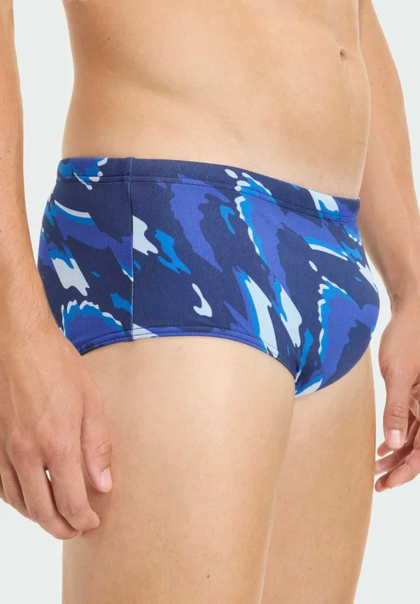 Широкие плавки для плавания с графическим рисунком команды ripstream Adidas Performance, Dark Blue/Semi Lucid Blue — фото 4