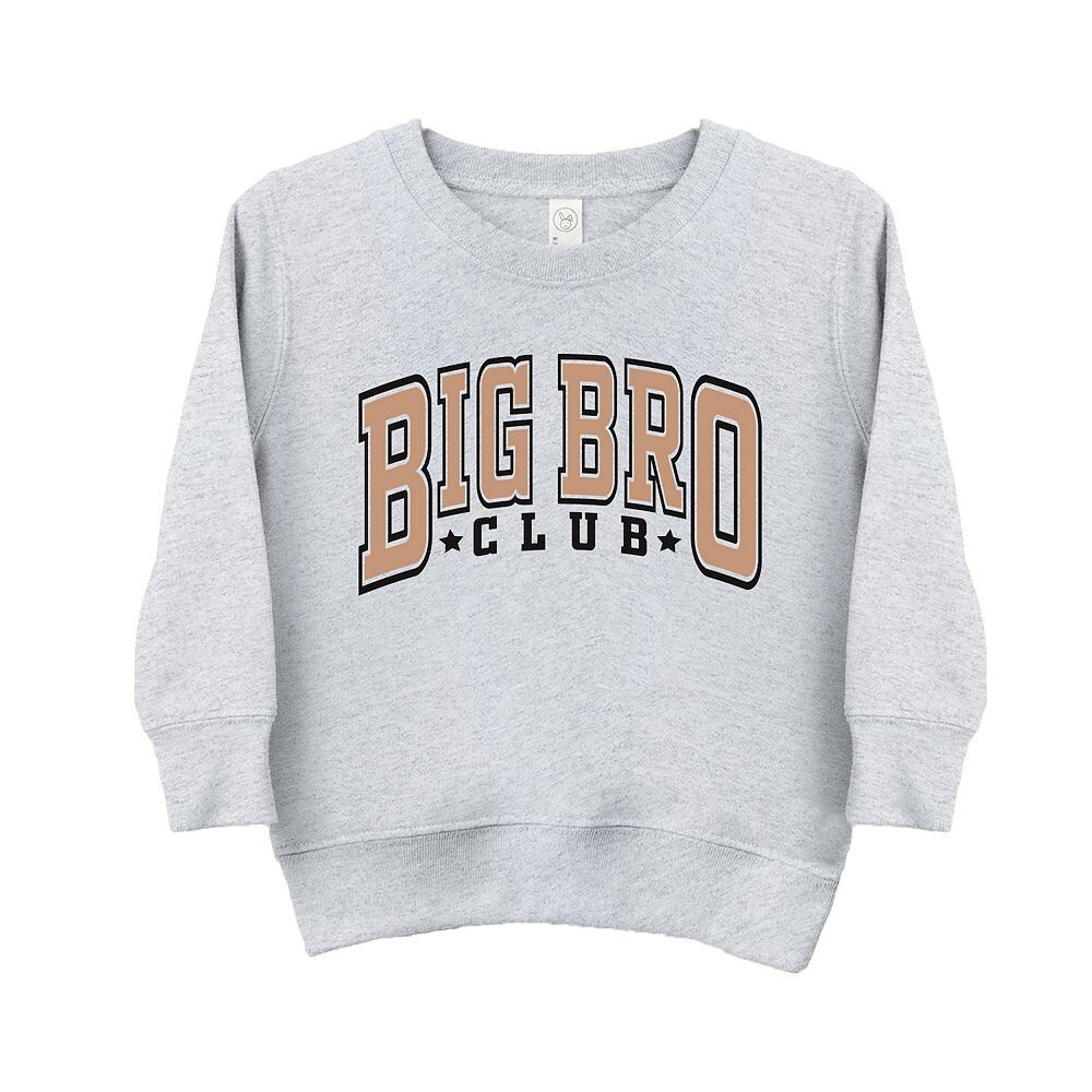 

Толстовка с рисунком для малышей Big Bro Club Stars The Juniper Shop, цвет Heather Grey