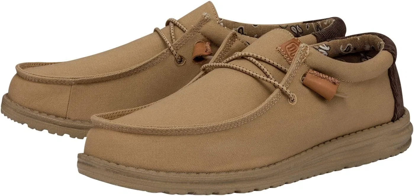 Лоферы мужские HEYDUDE Wally Workwear, Tan — фото 4
