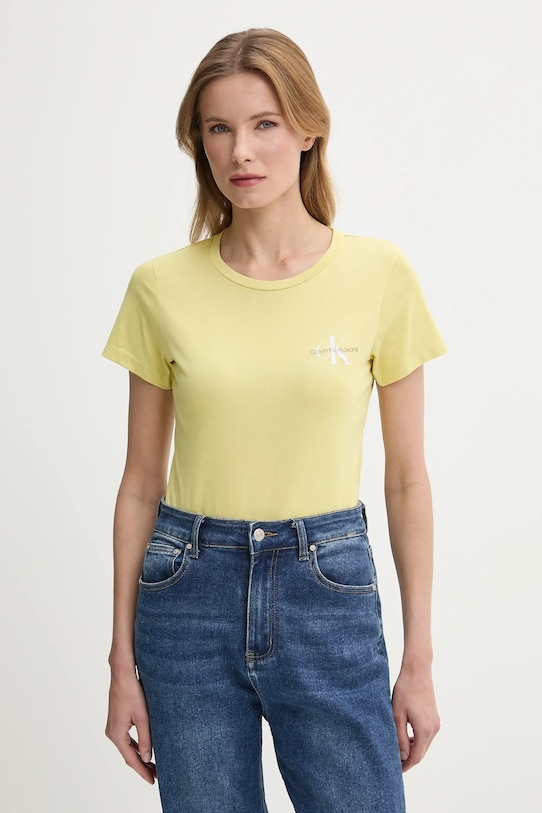 

Хлопковая футболка 2 шт Calvin Klein Jeans, белый