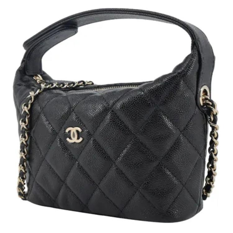 CHANEL Женская сумка из телячьей кожи черная — фото 2