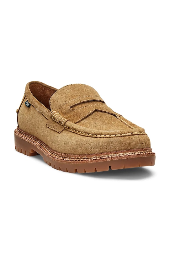 Замшевые мокасины Jett Penny Polo Ralph Lauren, бежевый — фото 2