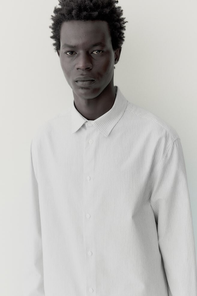 

Блестящая рубашка H&M, белый
