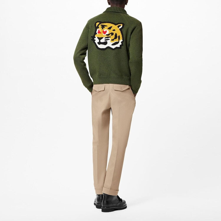 Новые квартальные продукты LV Sweater Men Louis Vuitton, оливково-зеленый — фото 4