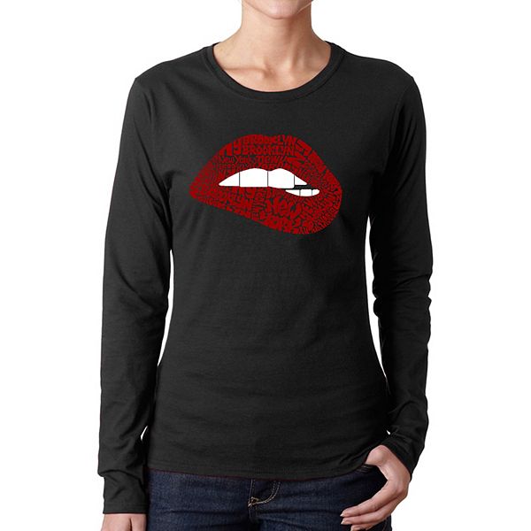 

Футболка с длинным рукавом Brooklyn lips La Pop Art, Black, Черный, Футболка с длинным рукавом Brooklyn lips La Pop Art, Black