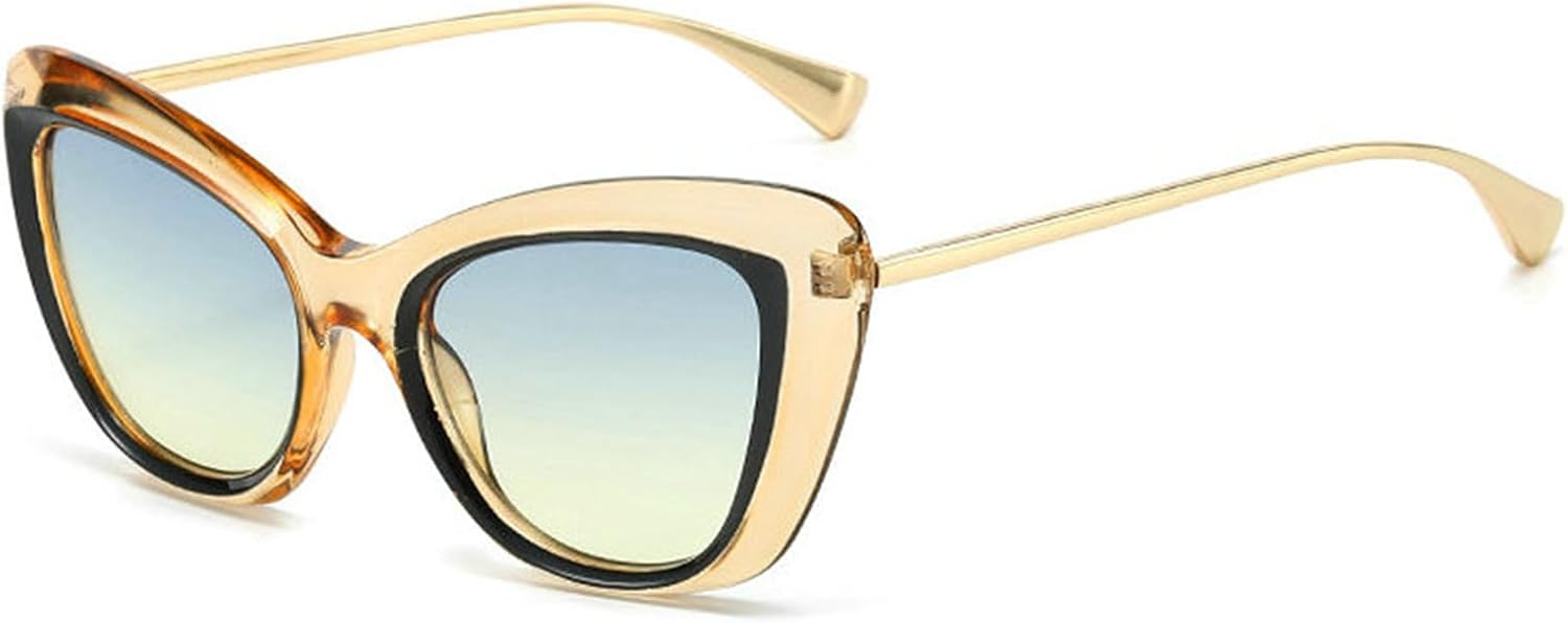 

Солнцезащитные очки Helena Cat Eye для женщин, черные с леопардовым принтом, модные ретро-очки в стиле хип-хоп, винтажные очки с защитой от УФ-излучения UV400, 2023 год, Yellow