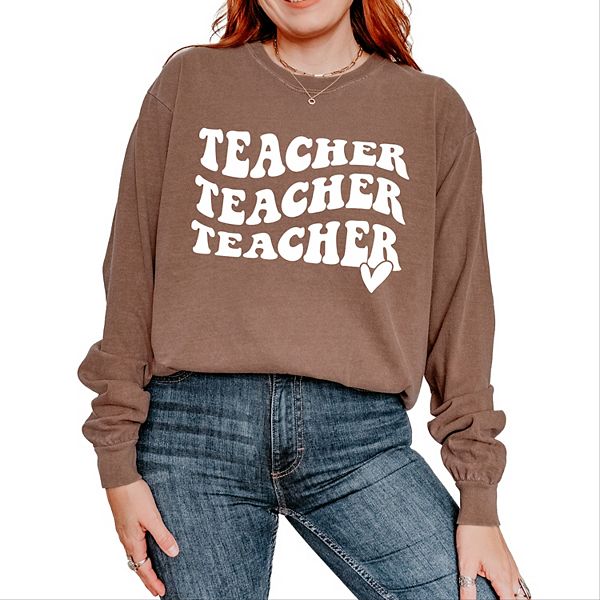 

Футболка Teacher с длинным рукавом, окрашенная в технике garment dyed Simply Sage Market, Espresso, Зеленый, Футболка Teacher с длинным рукавом, окрашенная в технике garment dyed Simply Sage Market, Espresso