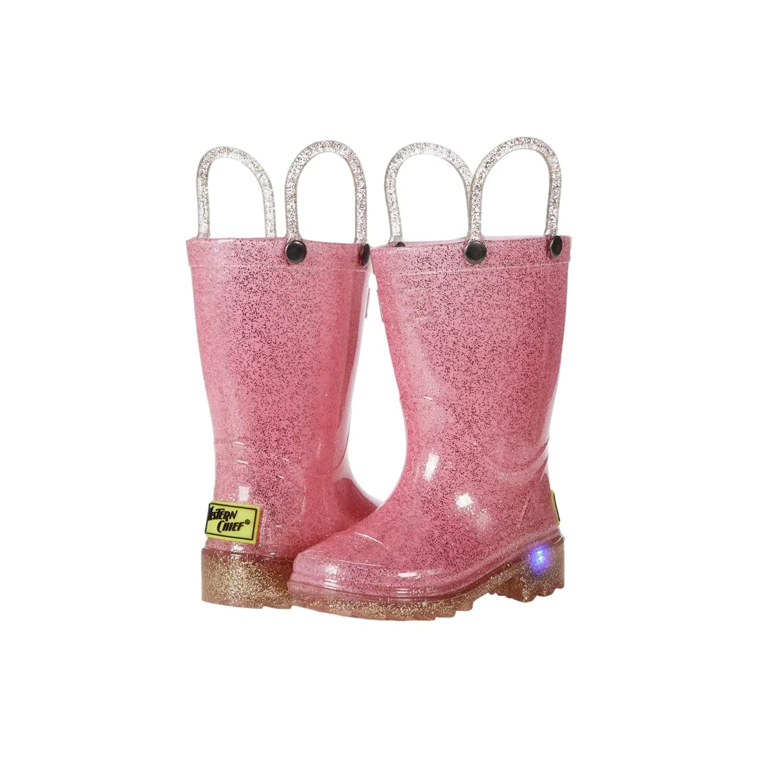 Toddler Western Chief Sparkle Lighted PVC Rain Pink 24124681P