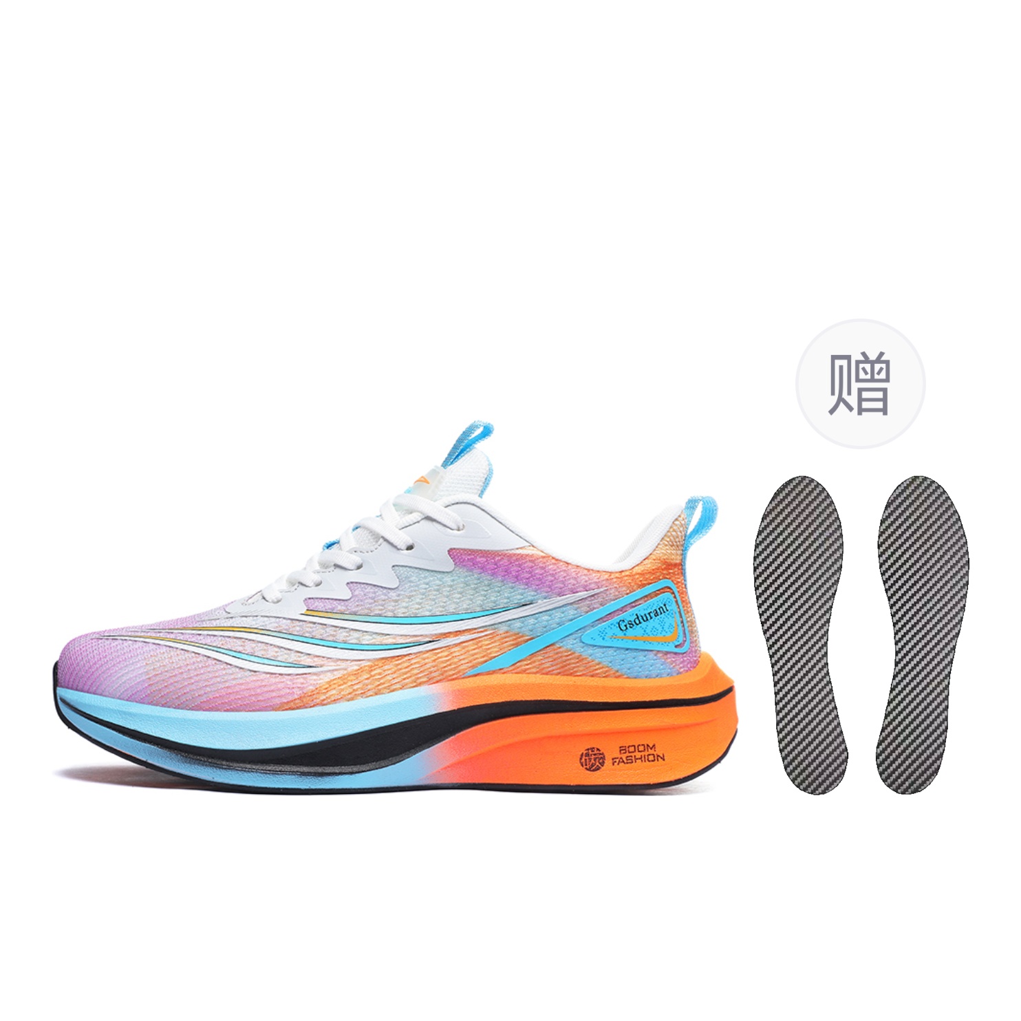 

Амортизирующая поддержка устойчивость к истиранию противоскользящие кроссовки Low top Unisex Taro Purple GAISIDULANTE, фиолетовый[Comes with Full-Length Carbon Plate]