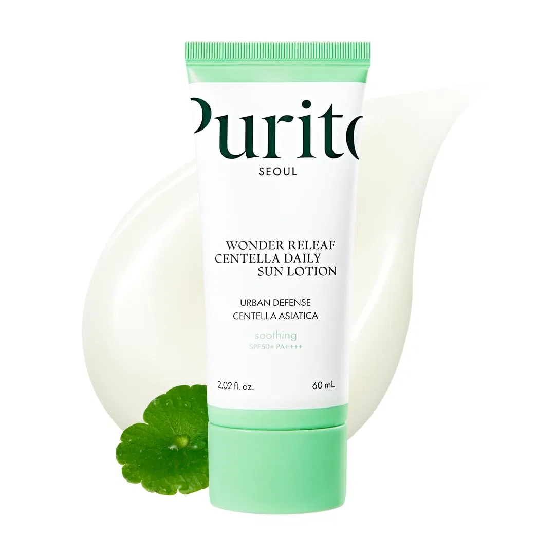 Ежедневный солнцезащитный лосьон «Wonder Releaf Centella Daily Sun Lotion» SPF50+ PA++++ от PURITO Seoul ‎Purito