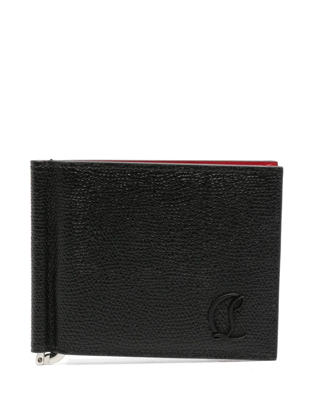 

Складной кожаный кошелек Christian Louboutin, черный