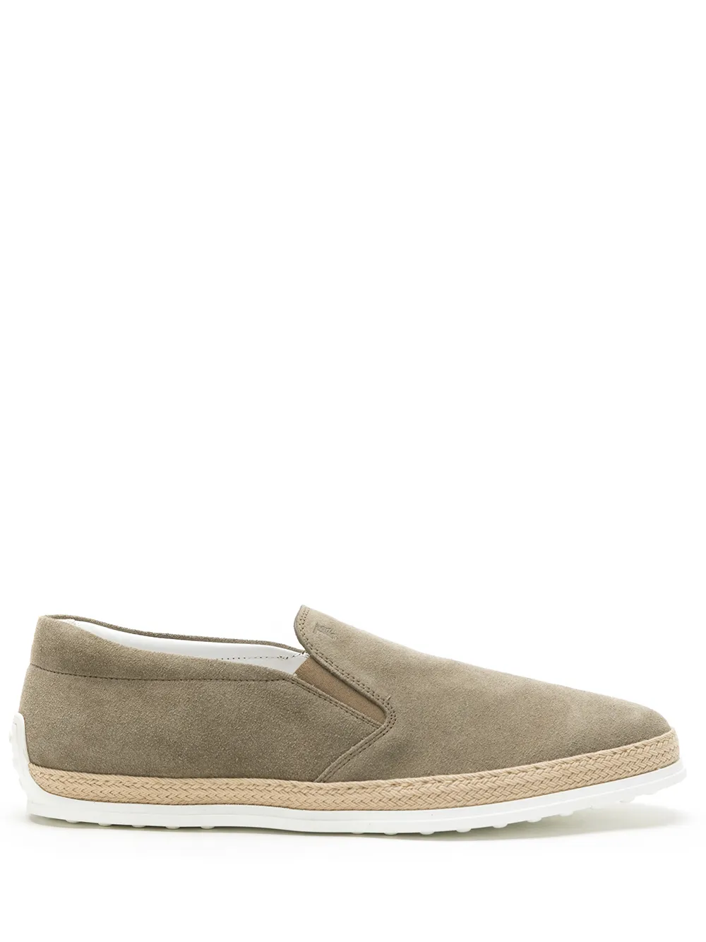 

Кеды-слипоны со вставками TOD'S, нейтральный