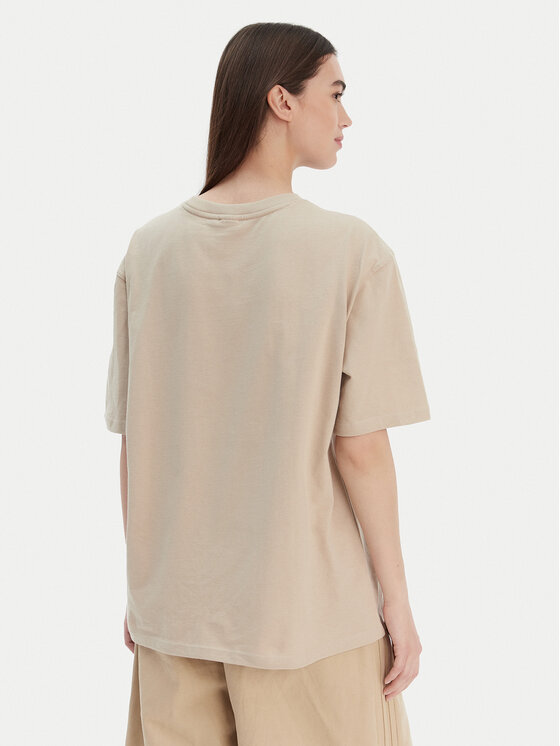 Футболка oversize Essentials Boyfriend KD1368 Adidas, бежевый — фото 3
