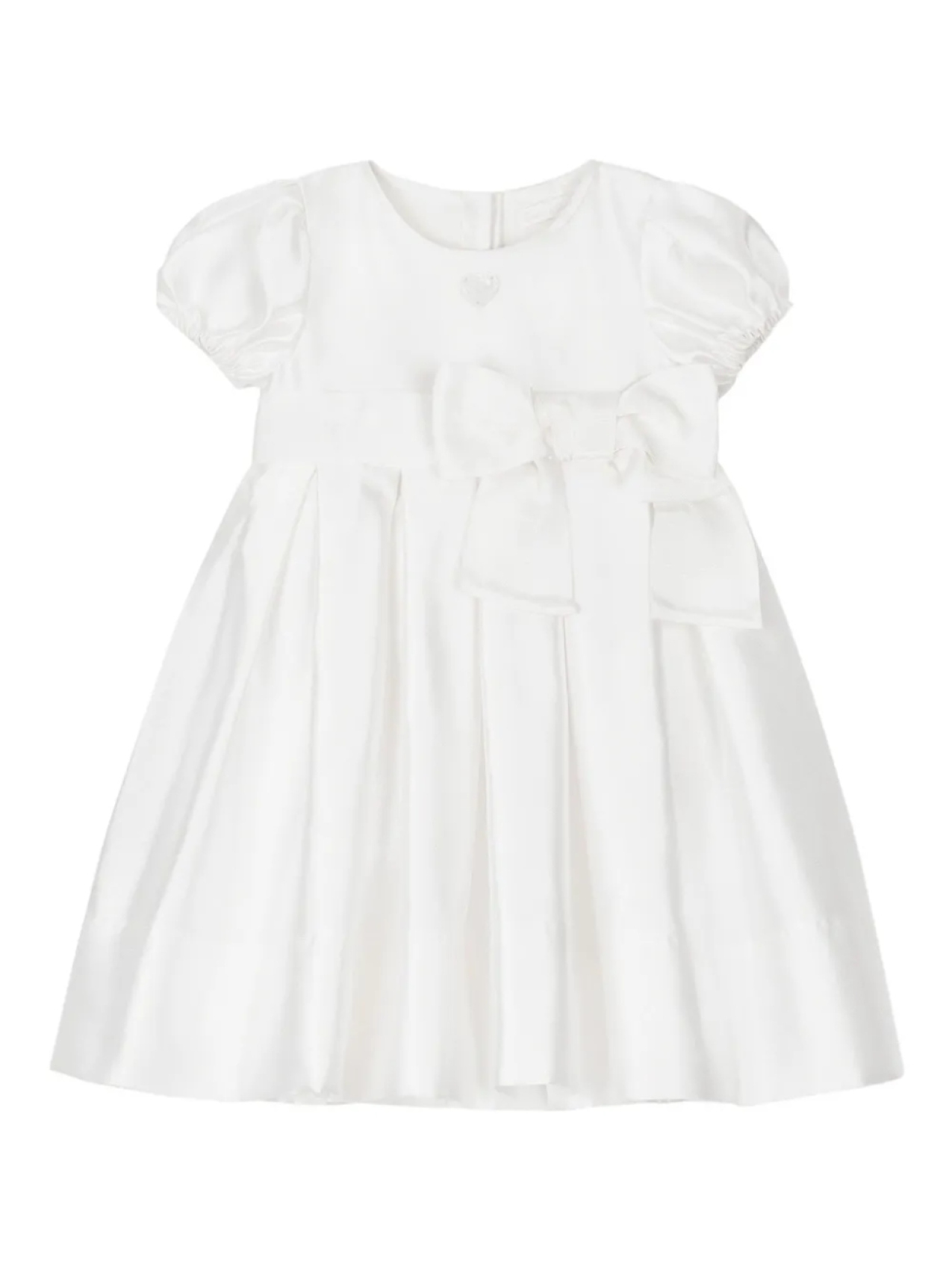

Комплект атласного платья Dolce & Gabbana Kids, белый
