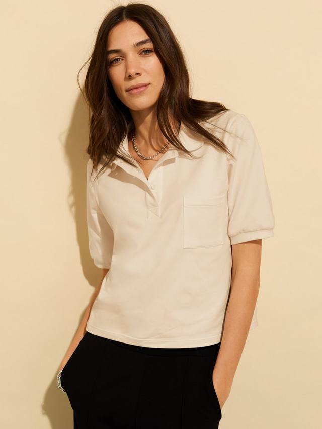 

Футболка-поло Cassidy из органического хлопка Baukjen, Cream