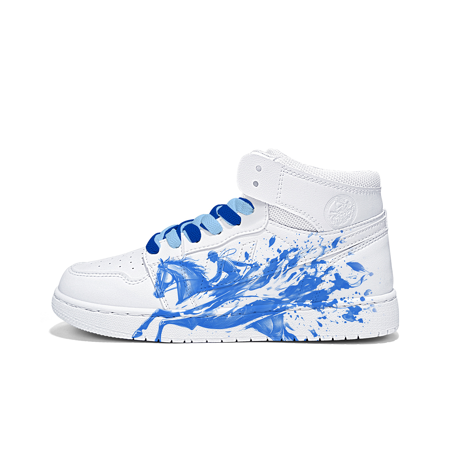 

Термостойкие нескользящие амортизирующие износостойкие высокие кроссовки для скейтбординга Unisex WARRIOR, x1731d( белый )