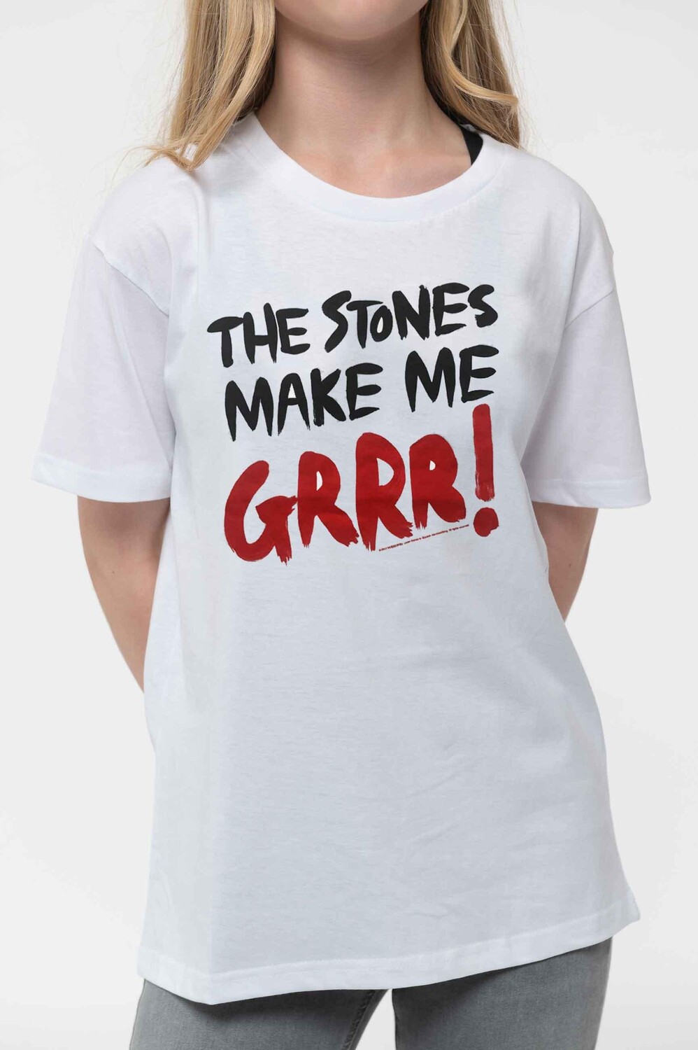 Футболка «Камни заставляют меня Гррр» Rolling Stones, белый — фото 3