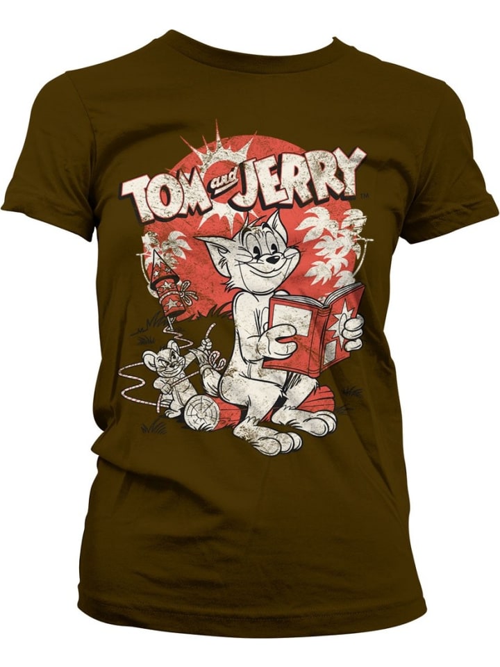 

Коричневая рубашка Tom & Jerry