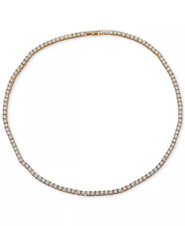 

Ожерелье-Воротник в стиле тенниса с кристаллами, 16 дюймов Anne Klein, gold