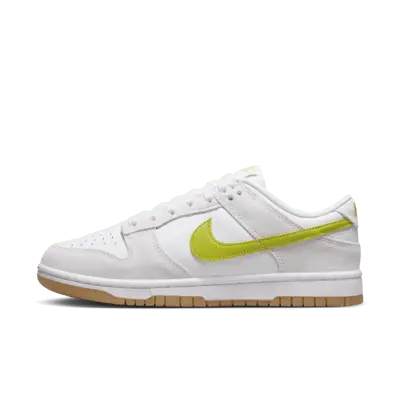 

Кроссовки Nike Dunk Low, цвет White/Gum Yellow/Bright Cactus