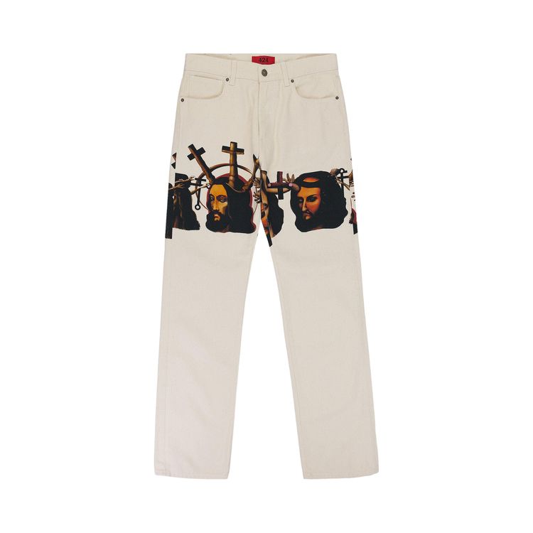 

Джинсы 424 Graphic Baggy Jeans 'Multicolor', разноцветный