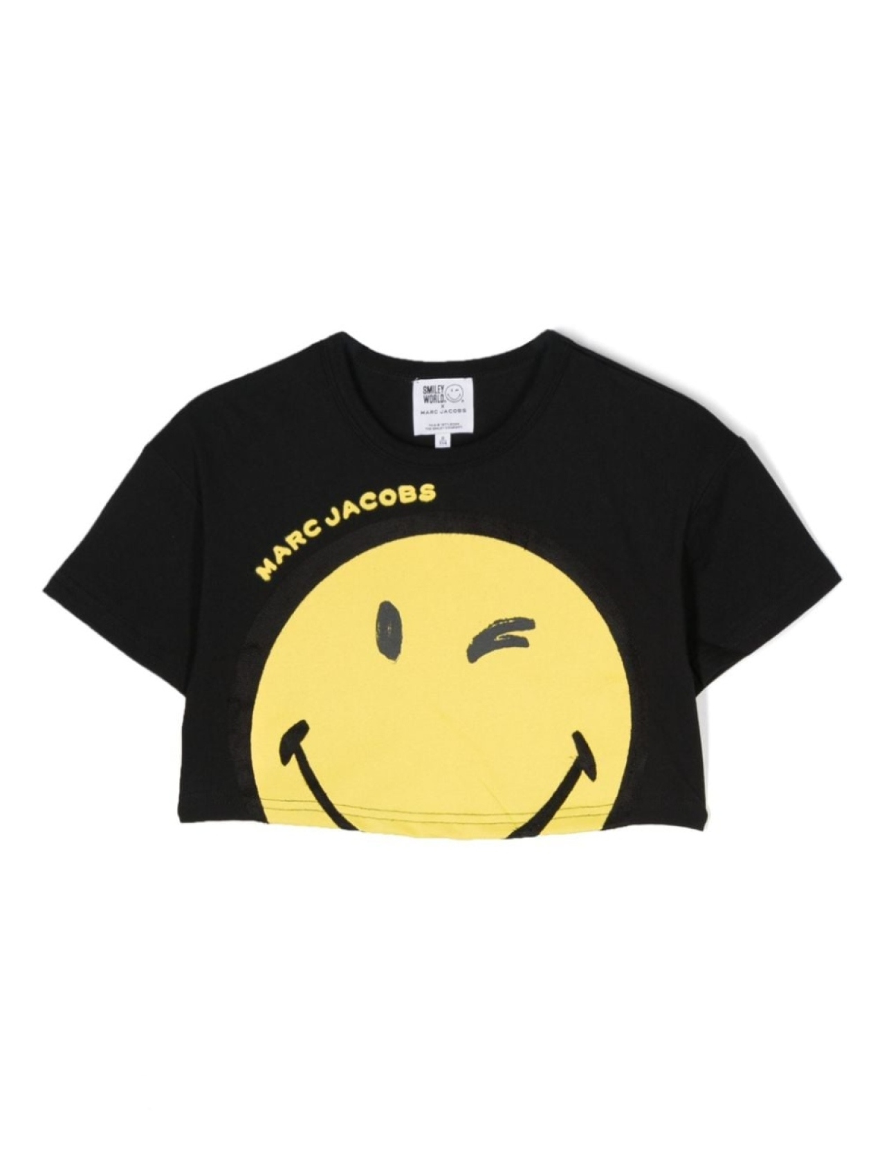 

Marc Jacobs Kids укороченный топ из коллаборации со Smiley Word, черный