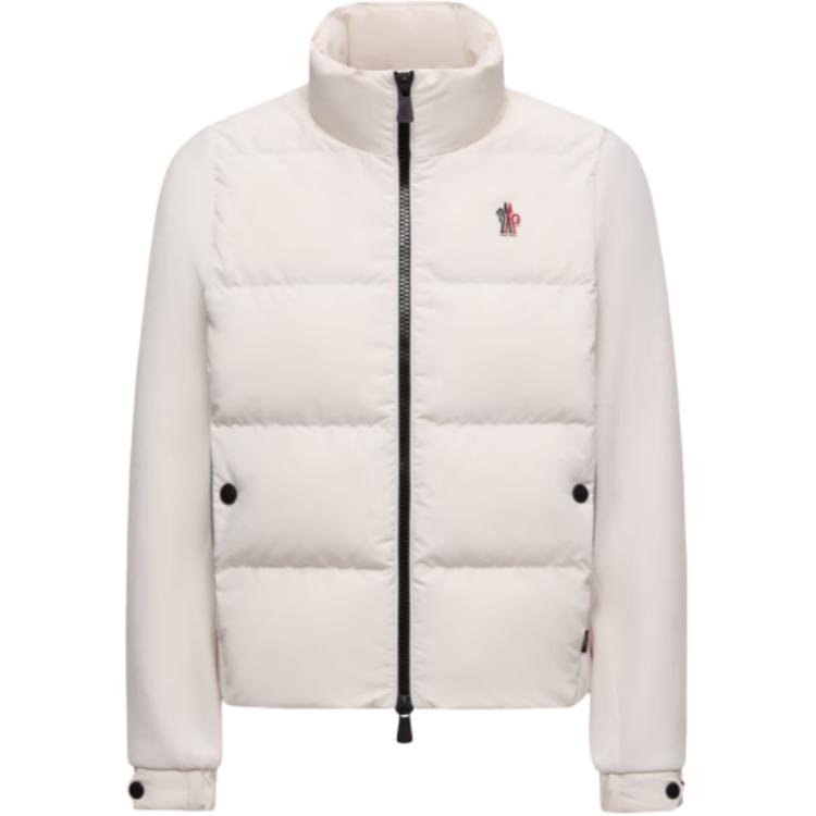 Гренобль кардиган с молнией и высоким воротником Moncler, белый