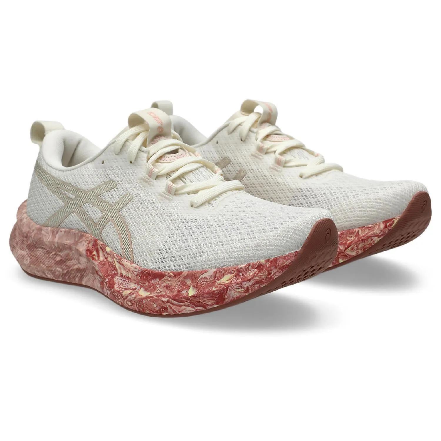 Женские дорожные беговые кроссовки Noosa Tri 16 ASICS, Cream/Breeze — фото 3