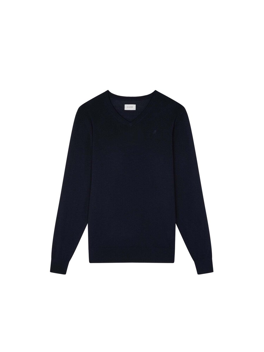 

Свитер с v-образным вырезом Scalpers Sweater, темно-синий