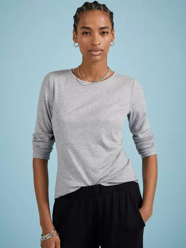 

Топ Baukjen Krystea Luxe Organic Cotton Blend, серый