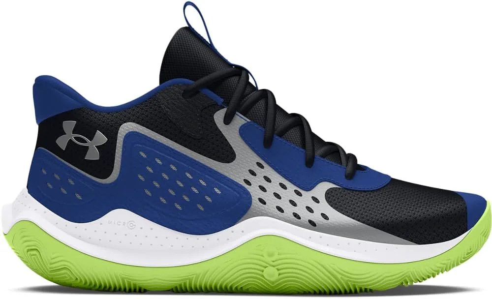 Баскетбольные кроссовки Under Armour Men's Ua Jet '23, черный/синий/металлик серебристый — фото 3