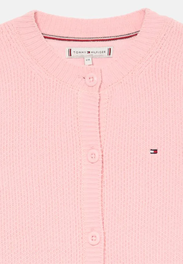 Кардиган с круглым вырезом и вышивкой флага из синели Tommy Hilfiger, Dark Night Navy — фото 3