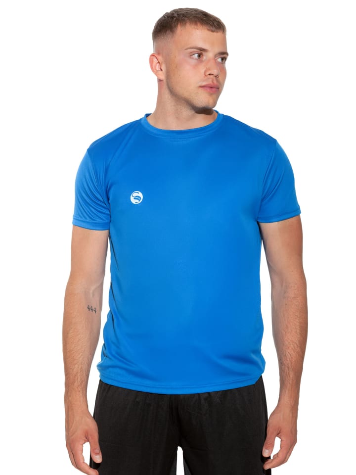 

Спортивная футболка, тренировочная футболка "Бриз" синего цвета Stark Soul