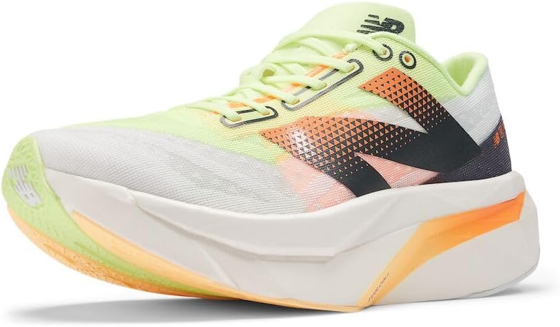 

Кроссовки для бега New Balance Womens FuelCell Supercomp Elite V4, White/Bleached Lime Glo/Hot Mango