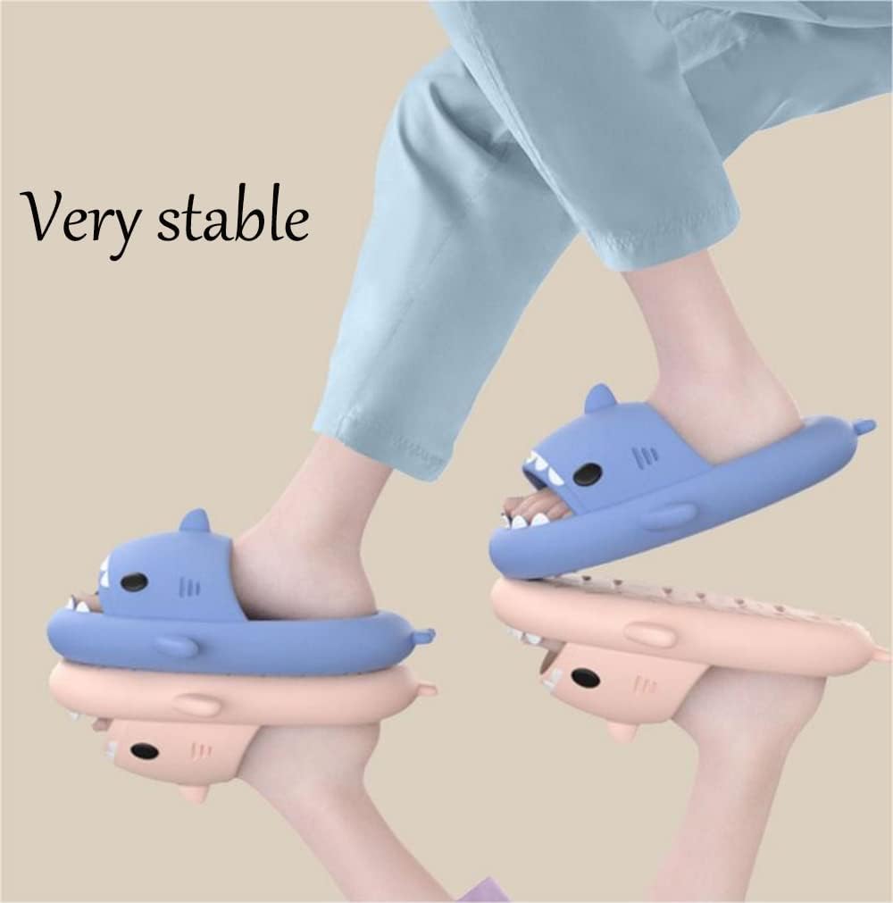 Шлепанцы с акулами для женщин и мужчин, оригинальные шлепанцы Shark Slides, пляжные и для ванной, шлепанцы с акулой Generic, Color Fresa — фото 4