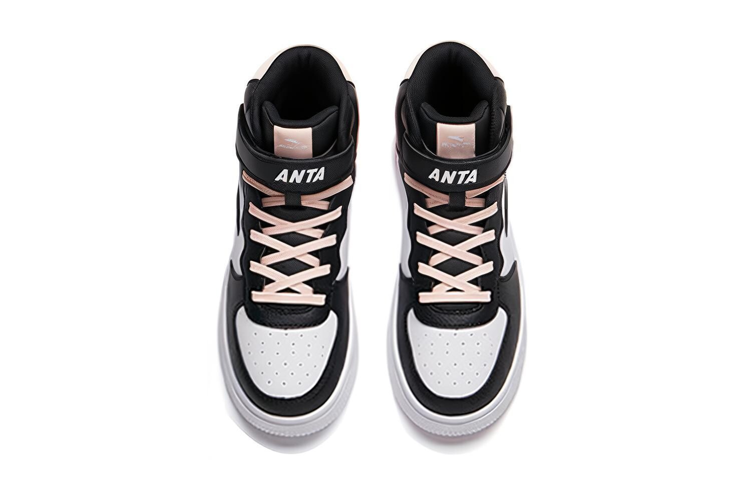 Детские кроссовки для скейтбординга GS High-top Black / Baby Powder / Anta White Anta Kids — фото 4