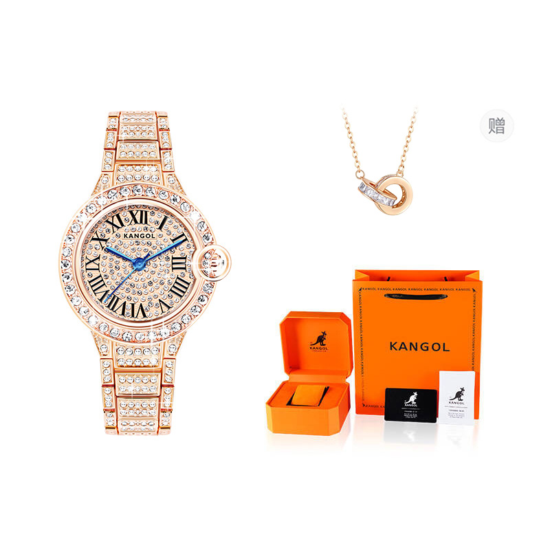 

KANGOL Часы Gypsophila Collection Quartz Movement Metal Strap Chinese Watch Women's Watch Silver Dial